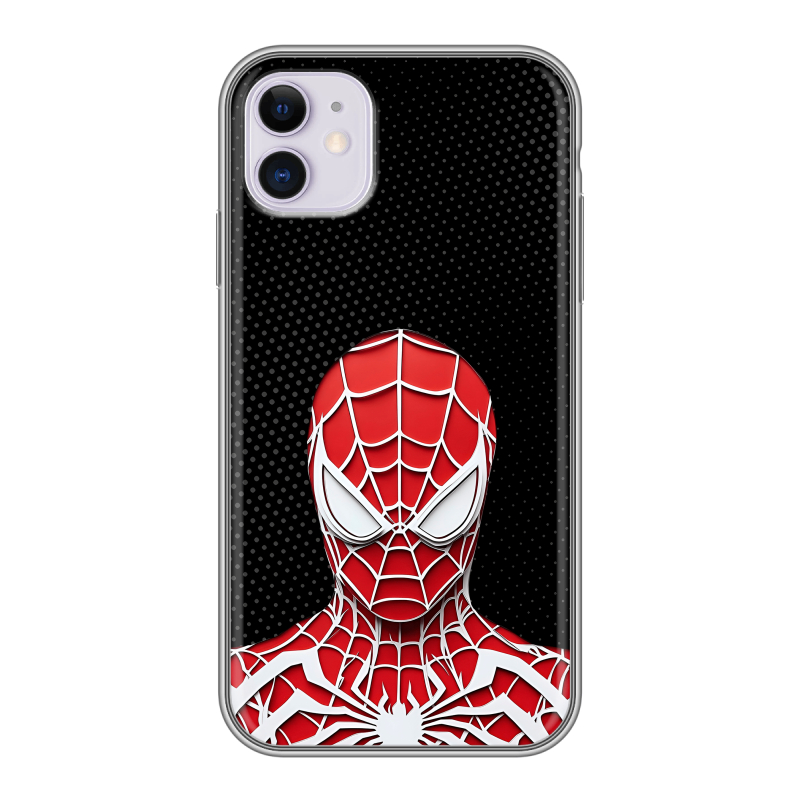 Силиконовый чехол на Iphone 11 с принтом человек паук spiderman Силиконовый чехол на Iphone 11 с принтом человек паук spiderman