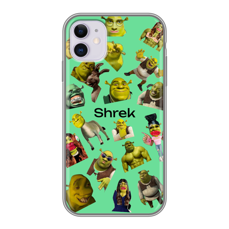 Силиконовый чехол на Iphone 11 с принтом Шрек Shrek Силиконовый чехол на Iphone 11 с принтом Шрек Shrek