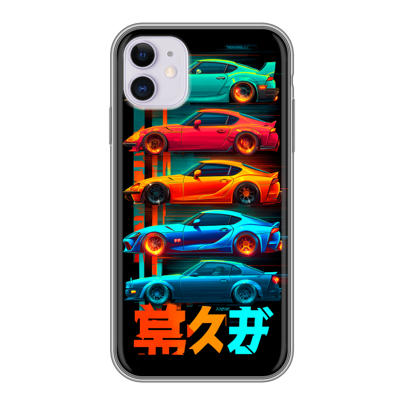 Силиконовый противоударный чехол на Iphone 11 с принтом машины тачки Силиконовый противоударный чехол на Iphone 11 с принтом машины тачки