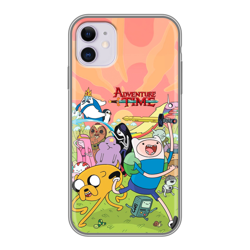 Силиконовый чехол на Iphone 11 с принтом Adventure time Время приключений Силиконовый чехол на Iphone 11 с принтом Adventure time Время приключений