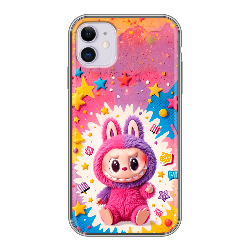Силиконовый чехол на iPhone 11 с принтом Labubu Лабубу Силиконовый чехол на iPhone 11 с принтом Labubu Лабубу