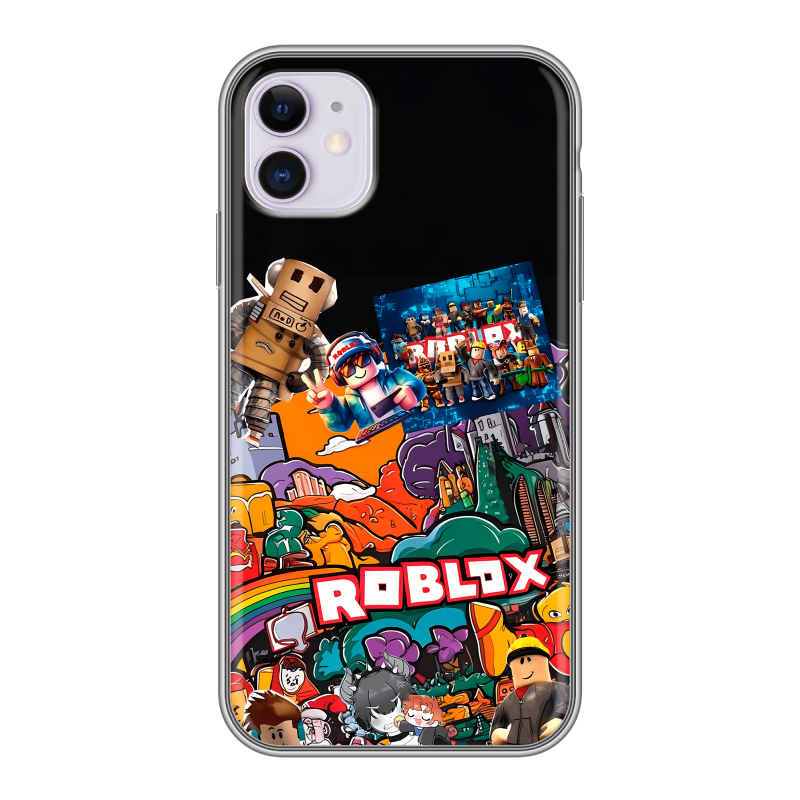 Силиконовый противоударный чехол на Iphone 11 с принтом Roblox Роблокс Силиконовый противоударный чехол на Iphone 11 с принтом Roblox Роблокс