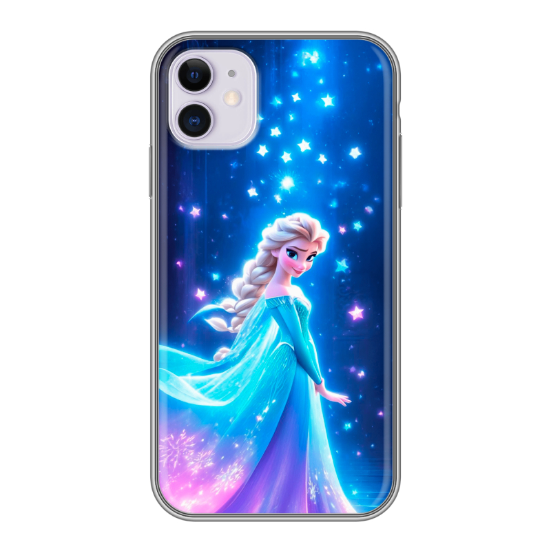 Силиконовый чехол на Iphone 11 с принтом Холодное сердце Frozen Силиконовый чехол на Iphone 11 с принтом Холодное сердце Frozen