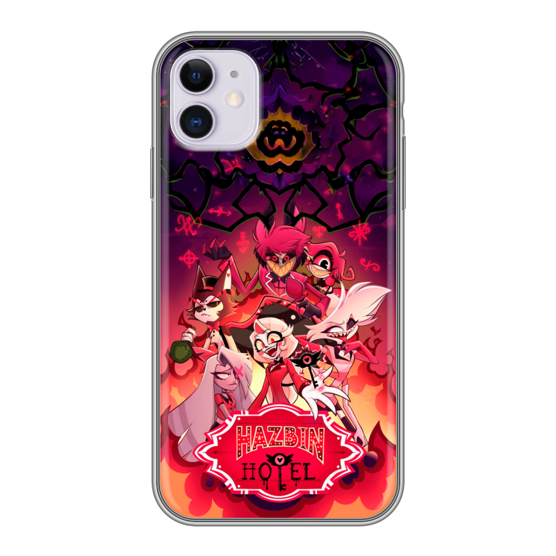 Силиконовый чехол на Iphone 11 с принтом Hazbin Hotel Отель Хазбин Силиконовый чехол на Iphone 11 с принтом Hazbin Hotel Отель Хазбин