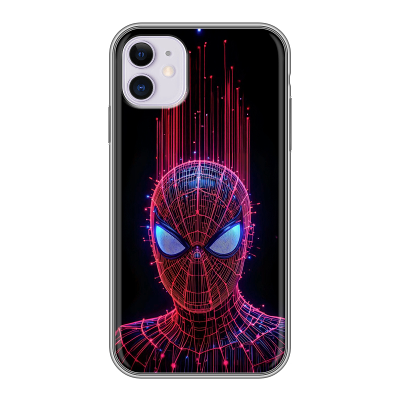 Силиконовый противоударный чехол на Iphone 11 с принтом Spiderman Человек паук Силиконовый противоударный чехол на Iphone 11 с принтом Spiderman Человек паук