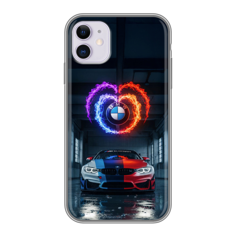 Силиконовый чехол на Iphone 11 с принтом BMW БМВ Силиконовый чехол на Iphone 11 с принтом BMW БМВ