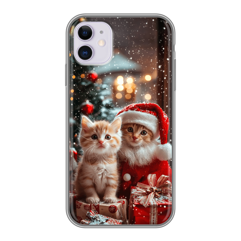 Силиконовый чехол на iPhone 11 с принтом Новый год Силиконовый чехол на iPhone 11 с принтом Новый год