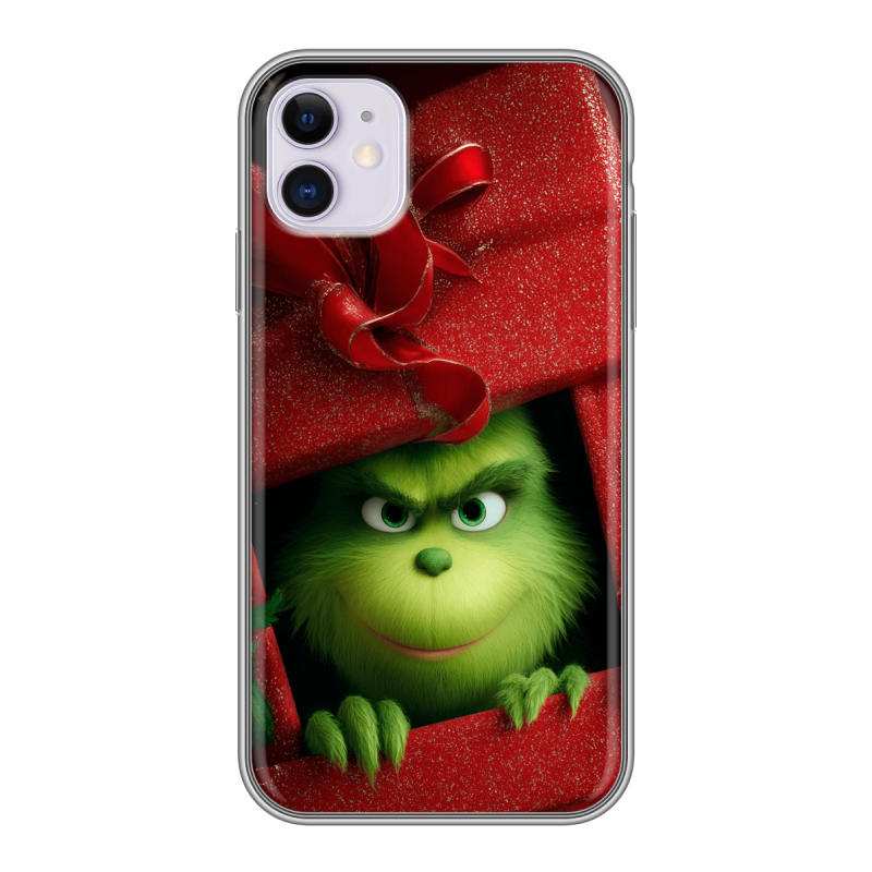 Силиконовый противоударный чехол на Iphone 11 с принтом Новый год Силиконовый противоударный чехол на Iphone 11 с принтом Новый год