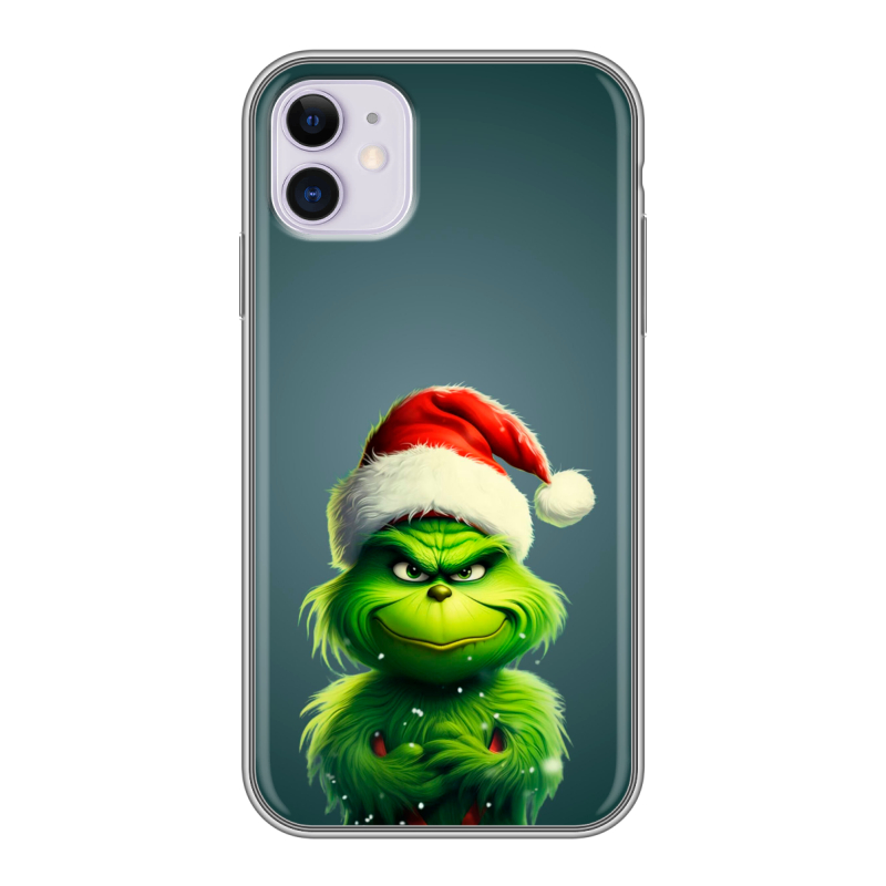 Силиконовый противоударный чехол на Iphone 11 с принтом Новый год Силиконовый противоударный чехол на Iphone 11 с принтом Новый год