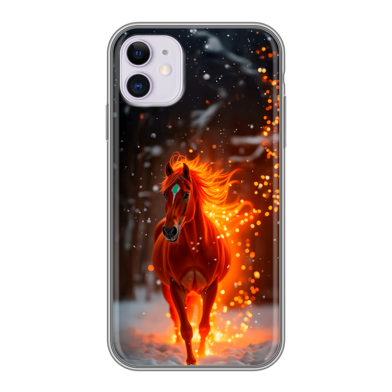Силиконовый чехол на iPhone 11 с принтом Новый год Силиконовый чехол на iPhone 11 с принтом Новый год