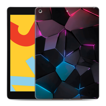 Силиконовый чехол на планшета Ipad 10.2 (2019) с принтом Геометрия неона Силиконовый чехол на планшета Ipad 10.2 (2019) с принтом Геометрия неона