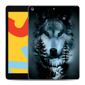 Силиконовый чехол на планшета Ipad 10.2 (2019) с принтом Лесной волк Силиконовый чехол на планшета Ipad 10.2 (2019) с принтом Лесной волк