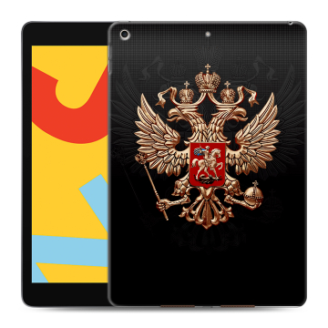 Силиконовый чехол на планшета Ipad 10.2 (2019) с принтом Герб России Силиконовый чехол на планшета Ipad 10.2 (2019) с принтом Герб России