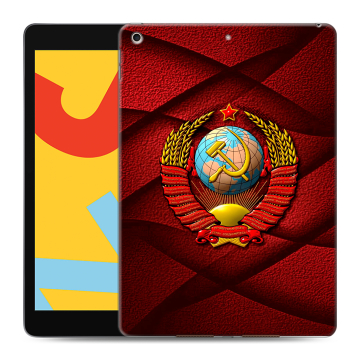 Силиконовый чехол на планшета Ipad 10.2 (2019) с принтом Герб СССР Силиконовый чехол на планшета Ipad 10.2 (2019) с принтом Герб СССР