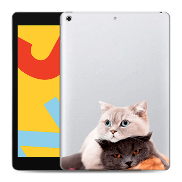 Силиконовый чехол на планшета Ipad 10.2 (2019) с принтом Кошки Силиконовый чехол на планшета Ipad 10.2 (2019) с принтом Кошки