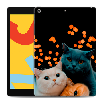 Силиконовый чехол на планшета Ipad 10.2 (2019) с принтом Кошки Силиконовый чехол на планшета Ipad 10.2 (2019) с принтом Кошки