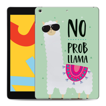 Силиконовый чехол на планшета Ipad 10.2 (2019) с принтом Лама Силиконовый чехол на планшета Ipad 10.2 (2019) с принтом Лама