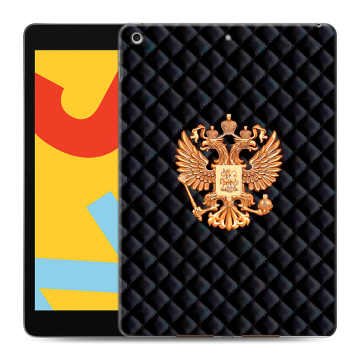 Силиконовый чехол на Ipad 10.2 (2019) с принтом Герб России принт Силиконовый чехол на Ipad 10.2 (2019) с принтом Герб России принт