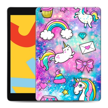 Силиконовый чехол на Ipad 10.2 (2019) с принтом Единороги