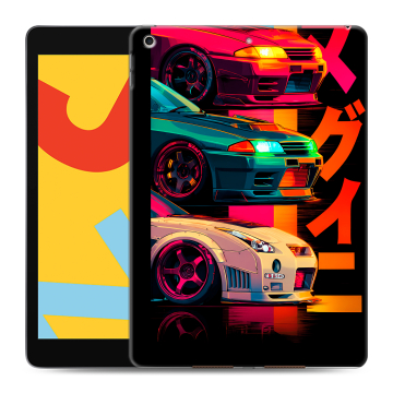 Силиконовый чехол на Ipad 10.2 (2019) с принтом Гоночные машины Силиконовый чехол на Ipad 10.2 (2019) с принтом Гоночные машины