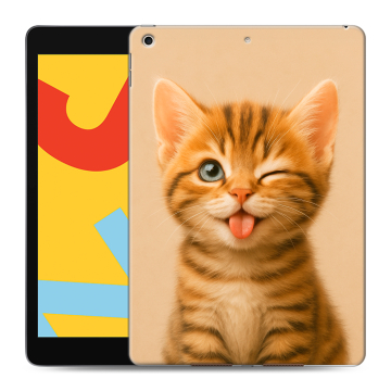 Силиконовый чехол на Ipad 10.2 (2019) с принтом котенок Силиконовый чехол на Ipad 10.2 (2019) с принтом котенок
