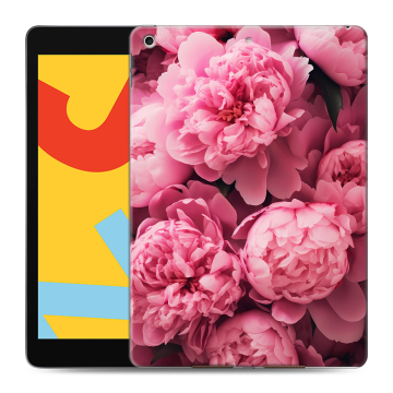 Силиконовый чехол на Ipad 10.2 (2019) с принтом цветы пионы Силиконовый чехол на Ipad 10.2 (2019) с принтом цветы пионы