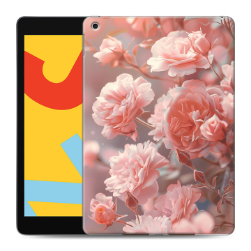 Силиконовый чехол на Ipad 10.2 (2019) с принтом Розовые розы Силиконовый чехол на Ipad 10.2 (2019) с принтом Розовые розы