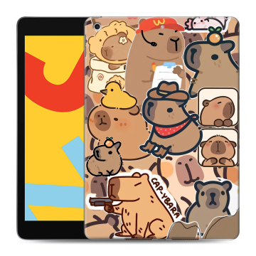 Силиконовый чехол на Ipad 10.2 (2019) с принтом капибара