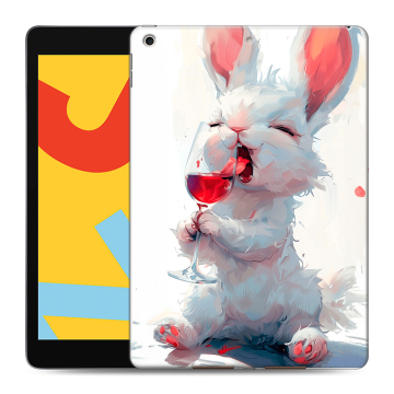 Силиконовый чехол на Ipad 10.2 (2019) с принтом кролик зайчик Силиконовый чехол на Ipad 10.2 (2019) с принтом кролик зайчик