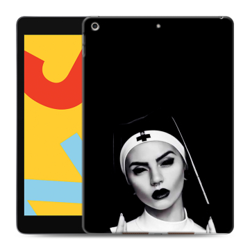 Силиконовый чехол на Ipad 10.2 (2019) с принтом монашка Силиконовый чехол на Ipad 10.2 (2019) с принтом монашка