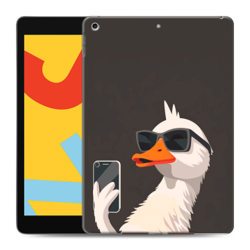 Силиконовый чехол на Ipad 10.2 (2019) с принтом утка в очках Силиконовый чехол на Ipad 10.2 (2019) с принтом утка в очках