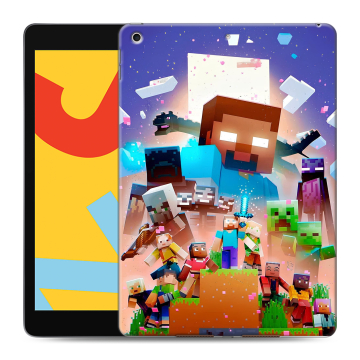 Силиконовый чехол на Ipad 10.2 (2019) с принтом Майнкрафт Minecraft Силиконовый чехол на Ipad 10.2 (2019) с принтом Майнкрафт Minecraft