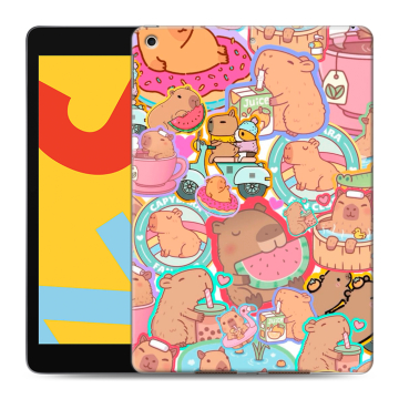Силиконовый чехол на Ipad 10.2 (2019) с принтом капибары Силиконовый чехол на Ipad 10.2 (2019) с принтом капибары
