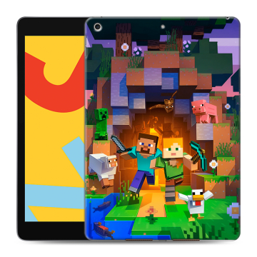 Силиконовый чехол на Ipad 10.2 (2019) с принтом Майнкрафт Minecraft Силиконовый чехол на Ipad 10.2 (2019) с принтом Майнкрафт Minecraft