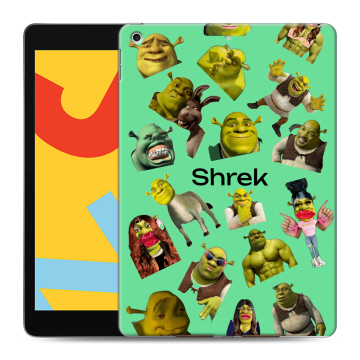 Силиконовый чехол на Ipad 10.2 (2019) с принтом Шрек Shrek Силиконовый чехол на Ipad 10.2 (2019) с принтом Шрек Shrek