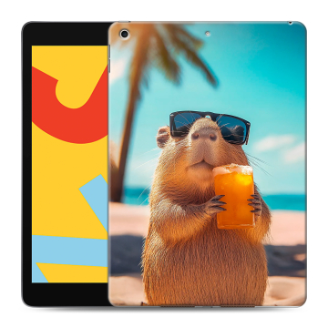 Силиконовый чехол на Ipad 10.2 (2019) с принтом Капибара