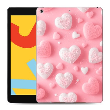 Силиконовый чехол на Ipad 10.2 (2019) с принтом Сердечки Силиконовый чехол на Ipad 10.2 (2019) с принтом Сердечки