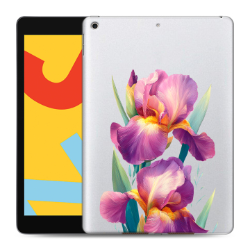 Силиконовый чехол на Ipad 10.2 (2019) с принтом Цветы орхидеи Силиконовый чехол на Ipad 10.2 (2019) с принтом Цветы орхидеи