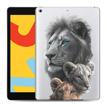 Силиконовый чехол на Ipad 10.2 (2019) с принтом Львы Силиконовый чехол на Ipad 10.2 (2019) с принтом Львы