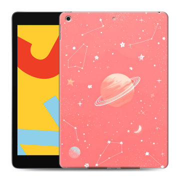 Силиконовый чехол на Ipad 10.2 (2019) с принтом Розовый космос Силиконовый чехол на Ipad 10.2 (2019) с принтом Розовый космос