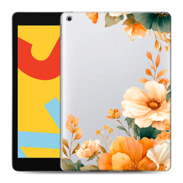 Силиконовый чехол на Ipad 10.2 (2019) с принтом Цветы принт Силиконовый чехол на Ipad 10.2 (2019) с принтом Цветы принт