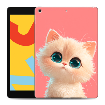Силиконовый чехол на Ipad 10.2 (2019) с принтом Розовый котенок Силиконовый чехол на Ipad 10.2 (2019) с принтом Розовый котенок