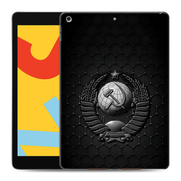 Силиконовый чехол на Ipad 10.2 (2019) с принтом Герб Флаг СССР