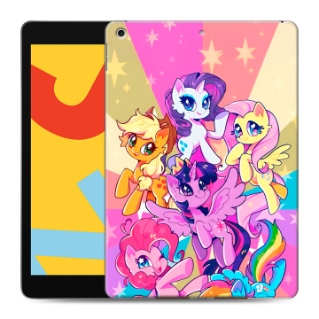 Силиконовый чехол на Ipad 10.2 (2019) с принтом My little pony Дружба чудо Силиконовый чехол на Ipad 10.2 (2019) с принтом My little pony Дружба чудо