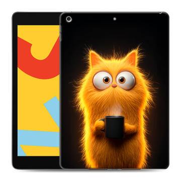 Силиконовый чехол на Ipad 10.2 (2019) с принтом Смешной кот Силиконовый чехол на Ipad 10.2 (2019) с принтом Смешной кот