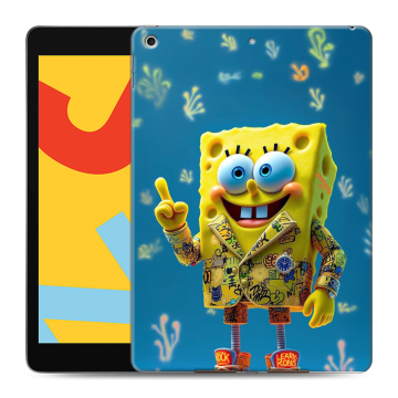 Силиконовый чехол на Ipad 10.2 (2019) с принтом Спанч боб Спанчбоб Силиконовый чехол на Ipad 10.2 (2019) с принтом Спанч боб Спанчбоб