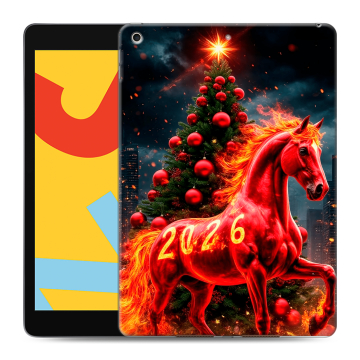 Силиконовый чехол на Ipad 10.2 (2019) с принтом Новый год Силиконовый чехол на Ipad 10.2 (2019) с принтом Новый год