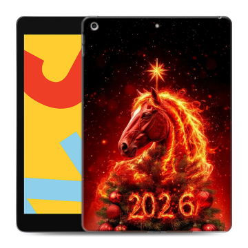 Силиконовый чехол на Ipad 10.2 (2019) с принтом Новый год Силиконовый чехол на Ipad 10.2 (2019) с принтом Новый год