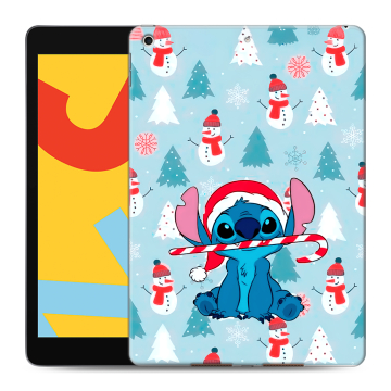 Силиконовый чехол на Ipad 10.2 (2019) с принтом Стич Новый год Силиконовый чехол на Ipad 10.2 (2019) с принтом Стич Новый год