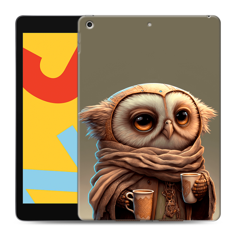 Силиконовый чехол на Ipad 10.2 (2019) с принтом Сова Силиконовый чехол на Ipad 10.2 (2019) с принтом Сова